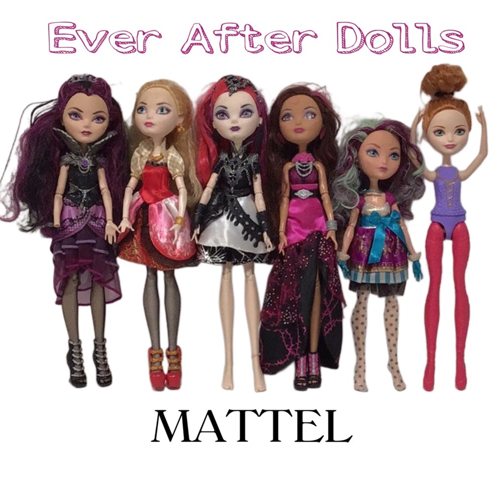 MATTEL Ever After High Fashion Dolls Set of 6 Released 2013